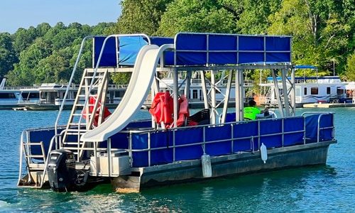 Double Decker Pontoon with Slide